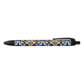 Stylo Noir Conception Abstraite Géométrique Colorée (Haut)