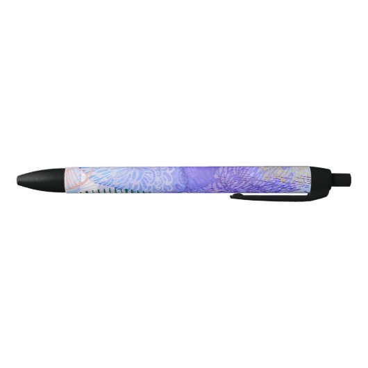 Stylo Noir Conception abstraite violette (Bas)