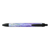 Stylo Noir Conception abstraite violette (Dos)