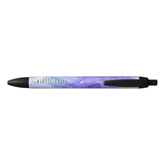 Stylo Noir Conception abstraite violette (Dos)