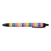 Stylo Noir Conception de bandes verticales colorées (Bas)