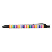 Stylo Noir Conception de bandes verticales colorées (Haut)