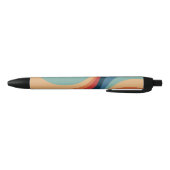 Stylo Noir Conception de cercles rétro colorés (Bas)