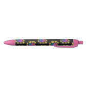 Stylo Noir Conception de coeurs colorés (Bas)