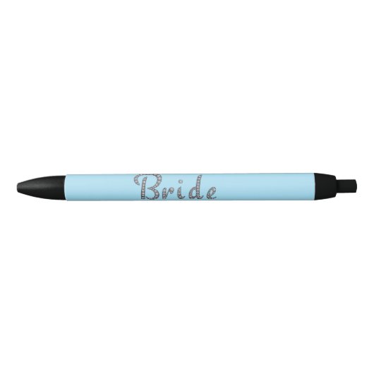 Stylo Noir Conception de fausses pierres de faux-bling de (Devant)