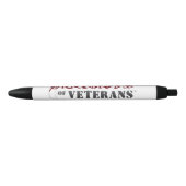 Stylo Noir Conception de fierté militaire des sœurs de vétéra (Devant)