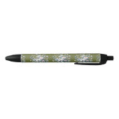 Stylo Noir Conception de fleurs personnalisée  (Bas)