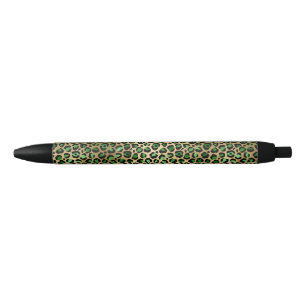 Stylo Noir Conception de la série Safari Émeraude et Or 8