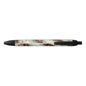 Stylo Noir Conception de marbre de milkshake au chocolat à la (Dos)