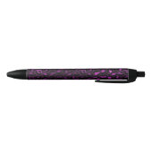 Stylo Noir Conception de série Leopard violet et or 5 (Bas)