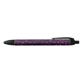 Stylo Noir Conception de série Leopard violet et or 5 (Haut)