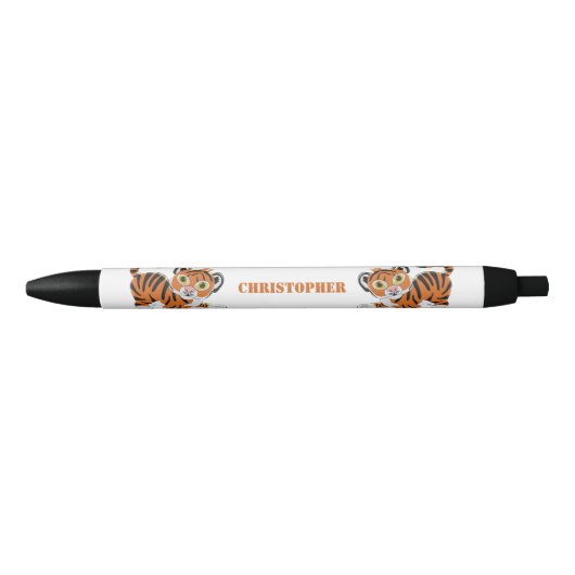 Stylo Noir Conception de tigre (Devant)