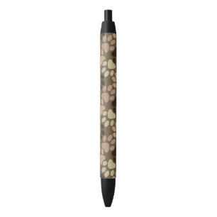 Stylo Noir Conception d'empreinte de patte
