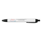 Stylo Noir Conception dentaire dent et brosse à dents (Bas)