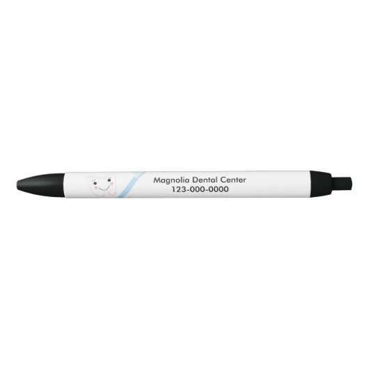 Stylo Noir Conception dentaire pour dents et brosses à dents (Devant)