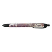 Stylo Noir Conception florale marron abstraite 1 (Bas)