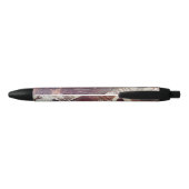 Stylo Noir Conception florale marron abstraite 1 (Dos)