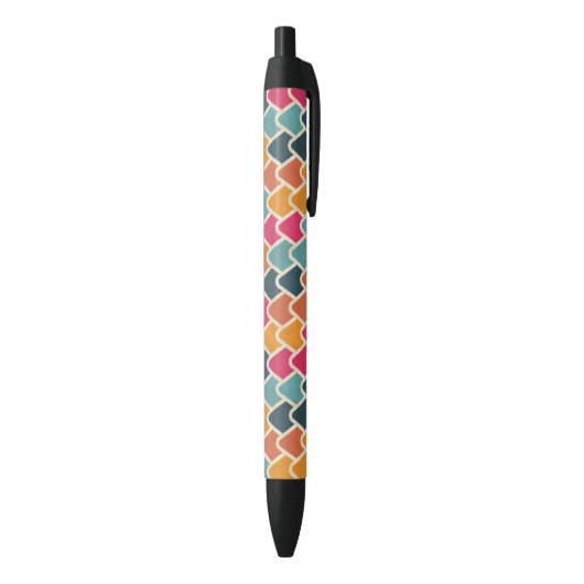 Stylo Noir Conception géométrique Color Pop – Style abstrait (Bas (Vertical))