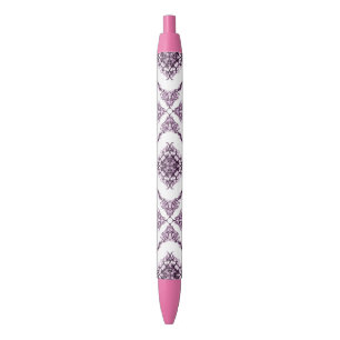 Stylo Noir Conception pourpre inspirée victorienne de diaman