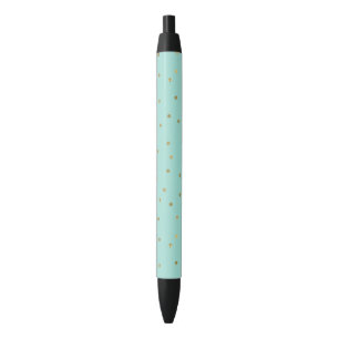 Stylo Noir Confettis en bon état d'or