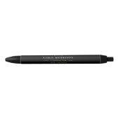 Stylo Noir Construction Company Black Gold Pen (Devant)