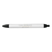 Stylo Noir Construction de bâtiments Or Blanc (Devant)