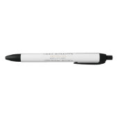 Stylo Noir Construction de bâtiments Or Blanc (Bas)
