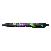 Stylo Noir Cool Abstrait Retro Peinture Arc-en-ciel Splatter  (Bas)