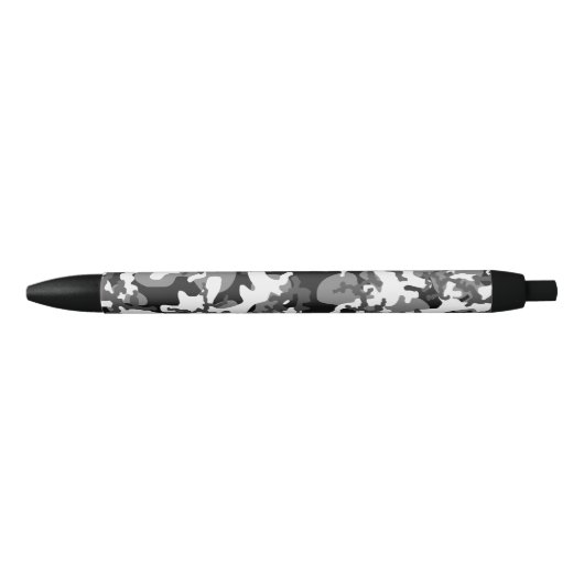 Stylo Noir Cool & Awesome Grey Camouflage Motif (Devant)