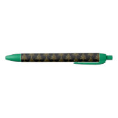 Stylo Noir Cool Black Gold brillant sapin de Noël Motif (Bas)