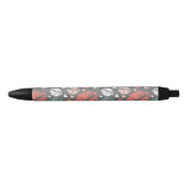 Stylo Noir Copie de baiser et motif de coeur (Devant)