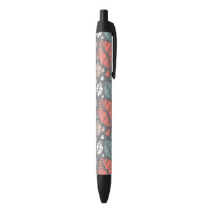 Stylo Noir Copie de baiser et motif de coeur