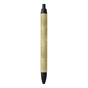 Stylo Noir Copie fascinante de girafe d'or