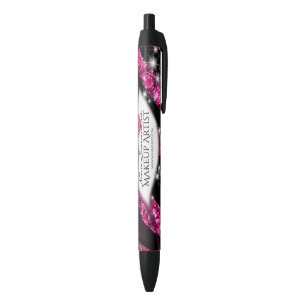 Stylo Noir Copie rose fascinante de zèbre de lèvres de