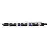 Stylo Noir Coq au clair de lune (Devant)