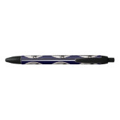 Stylo Noir Coq au clair de lune (Dos)