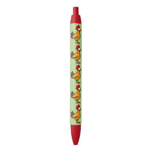Stylo Noir coq de poulet d'asile de fous