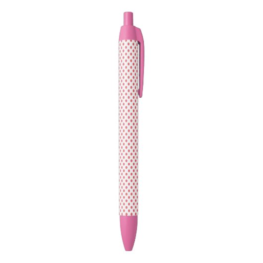 Stylo Noir Coral rose Pois par Shirley Taylor (Bas (Vertical))