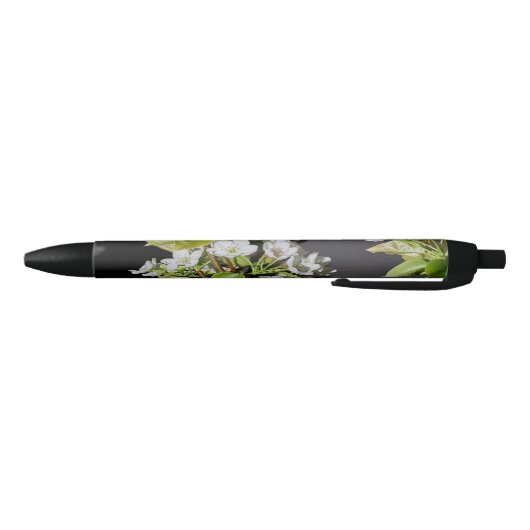 Stylo Noir Corée Cerisiers en fleurs blanches (Bas)