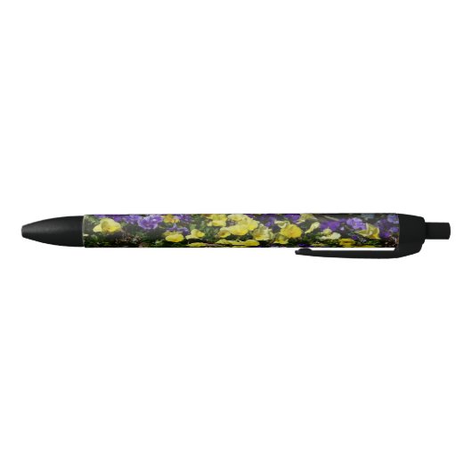Stylo Noir Coteau de panneaux violets et jaunes (Bas)