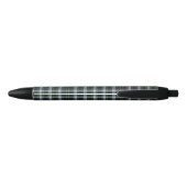Stylo Noir Cotravailleur noir blanc vert Tartan plaid (Dos)