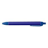 Stylo Noir Couleur Bleu Profond Solide (Bas)