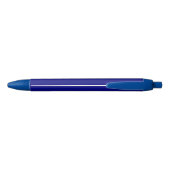 Stylo Noir Couleur Bleu Profond Solide (Dos)