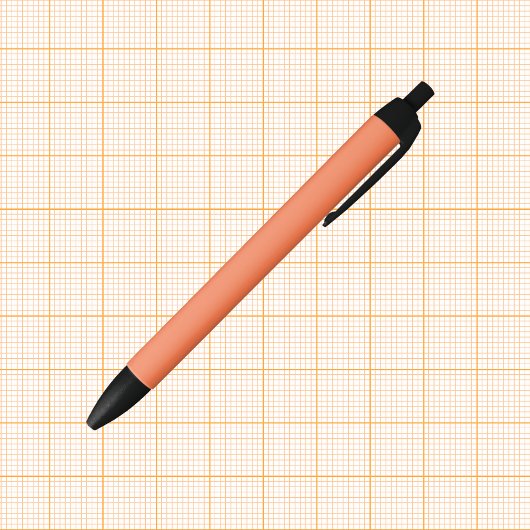 Stylo Noir Couleur solide du corail