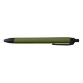 Stylo Noir Couleur solide vert olive foncé (Bas)