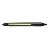 Stylo Noir Couleur solide vert olive foncé (Dos)