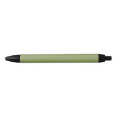 Stylo Noir Couleur solide verte de mousse (Devant)