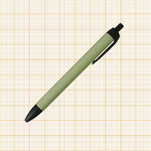 Stylo Noir Couleur solide verte de mousse