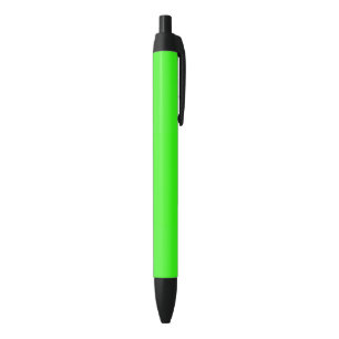 Stylo Noir Couleur solide verte néon