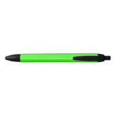 Stylo Noir Couleur solide verte néon (Dos)